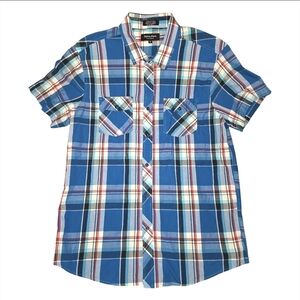 Eighty Eight Blue and Red Plaid Casual Shirt